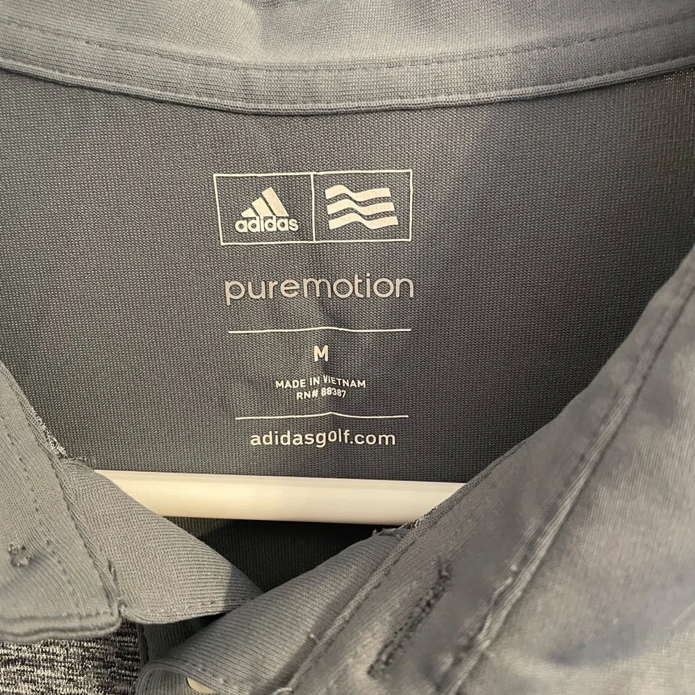 Boston Celtics Adidas Men's Polo Shirt Gray - Picture 2 of 3